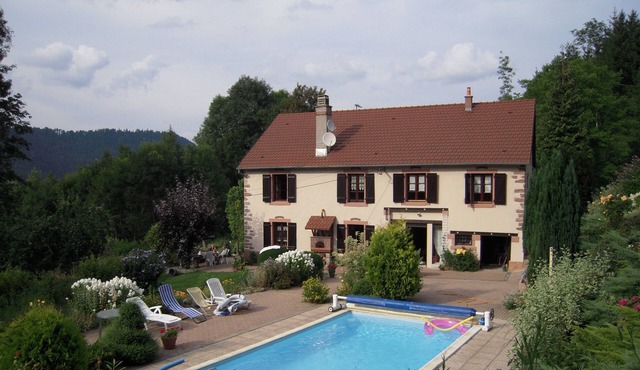 Farm in the Vosges countryside, heated pool, on a 5000 sq.m property with trees
