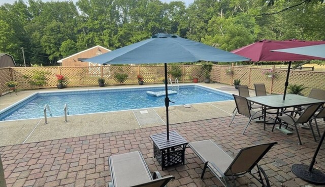 Farmhouse by the beach with a pool!