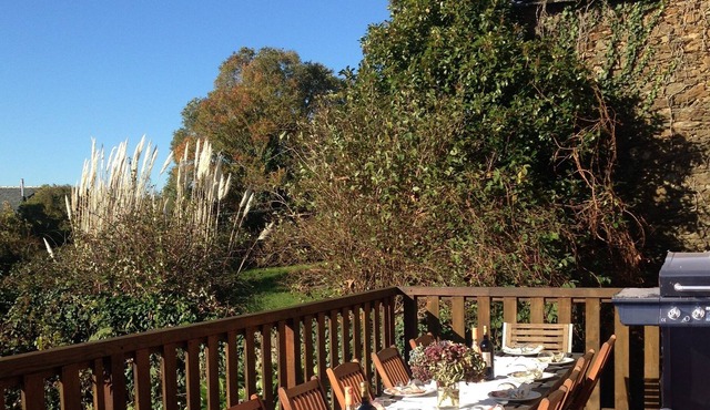 Farmhouse w/acres of private land, heated pool, games room in South West France.