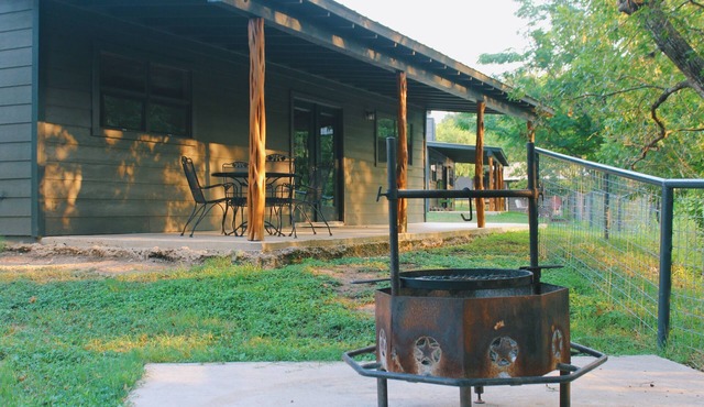 Farmhouse is located on the corner of Oak Hill and Evergreen St.