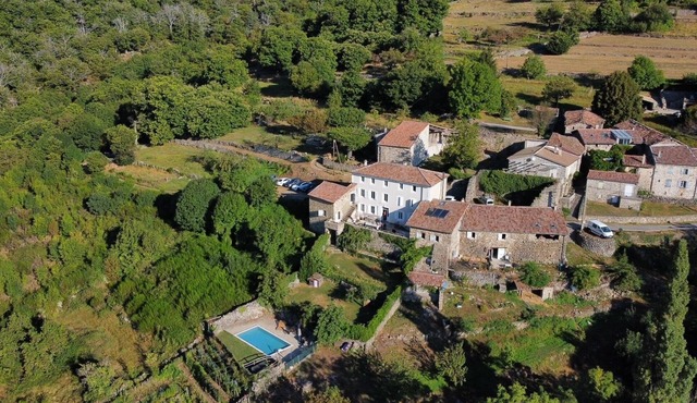 Farmhouse 'La Ferme De Chalas' with Mountain View, Private Pool and Wi-Fi
