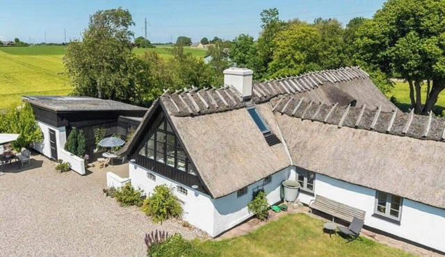 Farmhouse with bath and field view