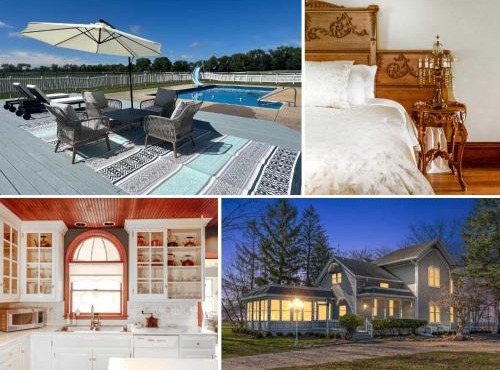 Farmhouse with Heated Pool on almost 160 Acres