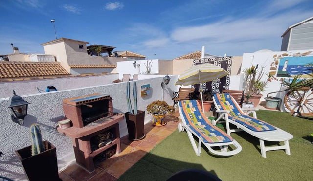 Featured fantastic roof garden with stunning sea views