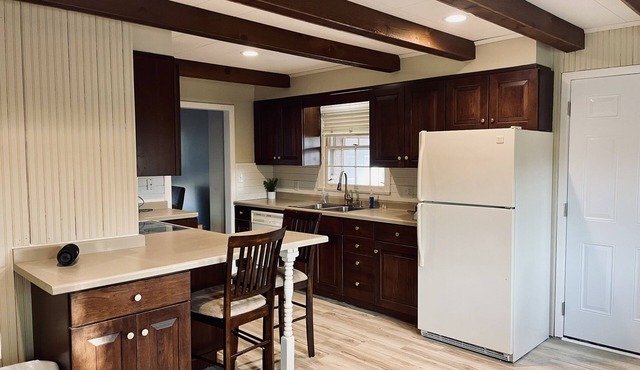 Feel at home in this comfortable getaway steps away from beautiful Memorial Park