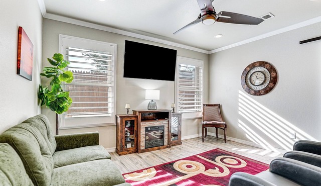 Fenced Yard: Modern Barndominium in Amarillo!
