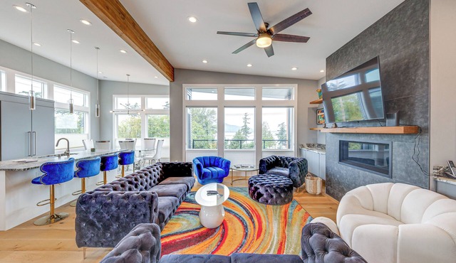 Fenced Yard, Water & Island Views: Anacortes Home!