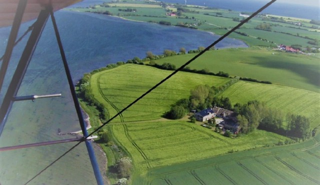 Ferienhof KRONBORG directly on the water: Bright garden apartment with WLAN