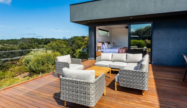 Fingal Haven - Panoramic views across the 6th fairway of Moonah Links' Champion's Course.