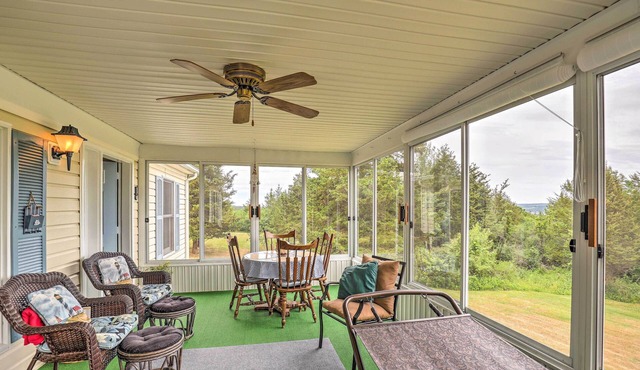 Finger Lakes Retreat w/Sunroom, Fire Pit & BBQ!