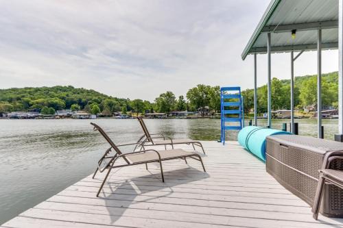 Fire Pit and Dock Lake of the Ozarks Retreat!