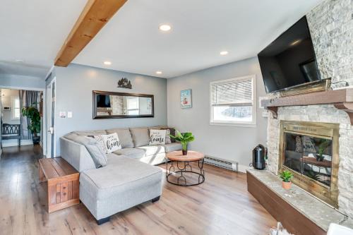 Fire Pit and Game Room Spacious Poconos Retreat!