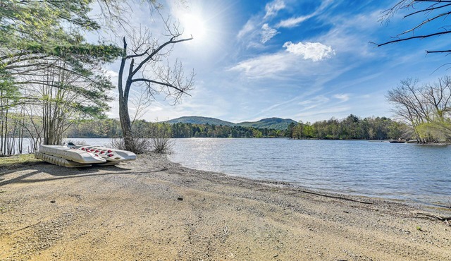 Fire Pit + Beach Access: Quiet Northville Retreat