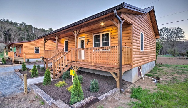 Fire Pit: Cozy Bryson City Cabin on Tuck River