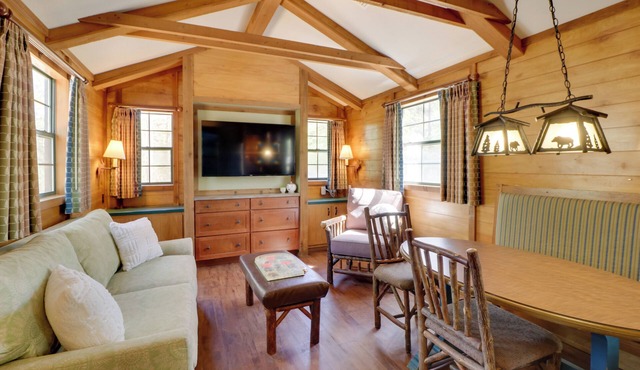 Fire Pit + Lake Access: Cabin Retreat in Heflin