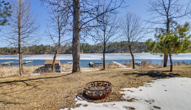 Fire Pit + Lake View: Cozy Park Rapids Cabin