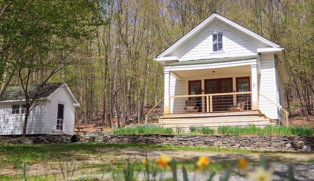 Fire Pit, Private & Stylish | Birdsong Schoolhouse