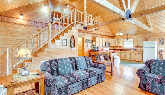 Fire Pit, Screened Deck Riverfront Ozarks Cabin!