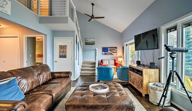Fire Pit, Smart TV: Waterfront Charlevoix Home