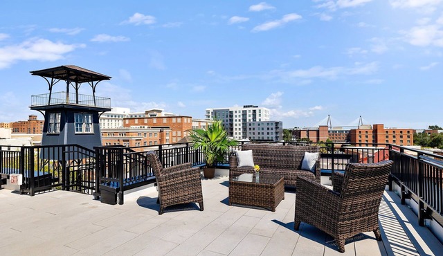 Fire Tower | Stylish King Suite with Rooftop Views