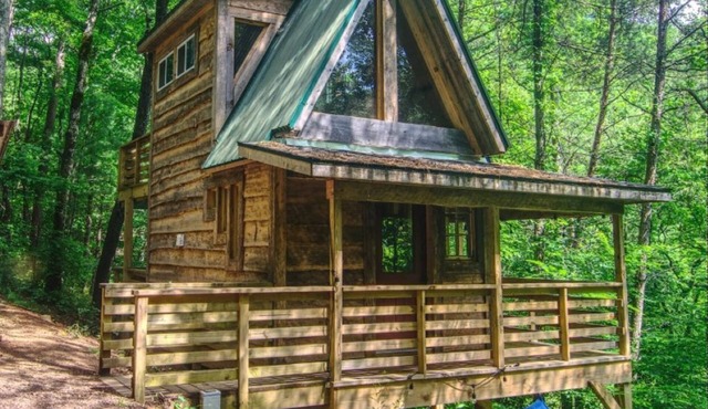 Firefly Bend Treehouse - View of the National Forest from Your Bed