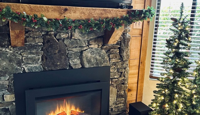 Fireplace, Outdoor Bar and Grill, New pillowtop matresses with down bedding!