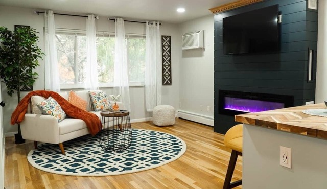 Fireside 2BR Retreat | Pleasant Ridge | Furnished Stay