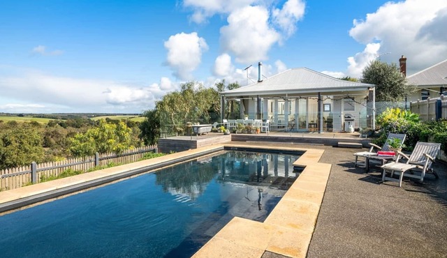 Fireside Bliss Poolside Escape with Cosy Comforts