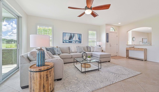 First Floor Naples coach home with Golf Course View & Resort Style Amenities!