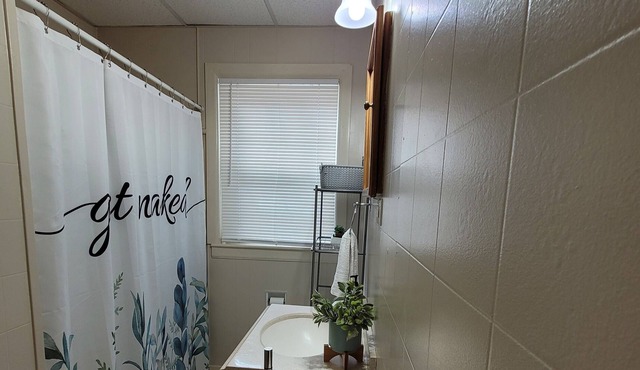 First floor, parking, laundry, walk to downtown.