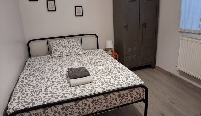 First floor room in a town house.