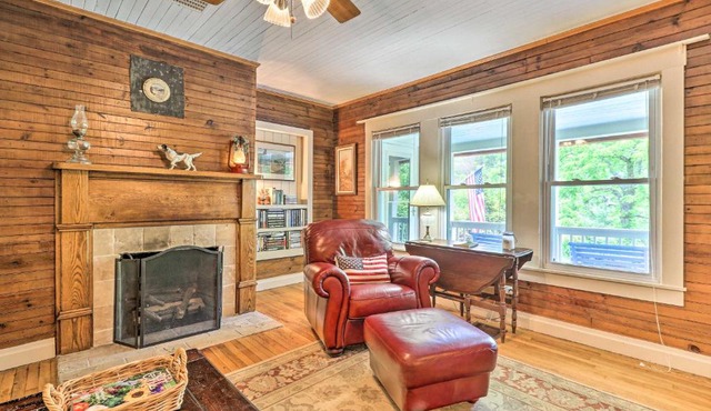 Fish, Float and Relax Fireside Home Near New River!