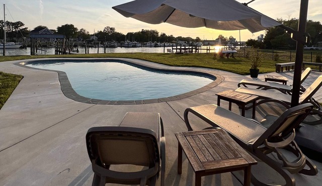 Fish from the dock, swim in the pool, book now.
