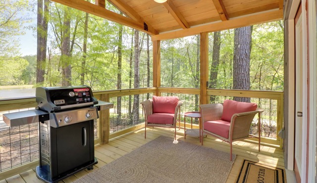 Fish & Hike: Cabin Hideaway w/Deck in Alabama