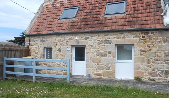 Fisherman's cottage nestled in the rocks of Trégastel, Pink Granite Coast