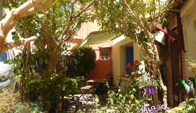 Fisherman's house above the Old Port in Port-Vendres