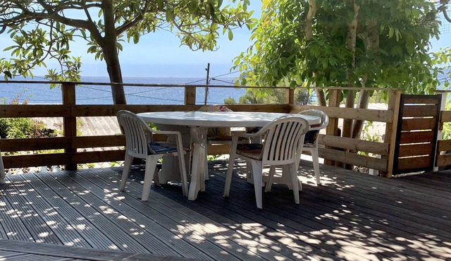 Fisherman's house in a cove