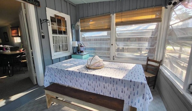 Fishing cabin on Coast Guard Road in Buchanan.