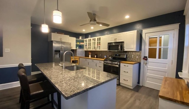 Five bedroom 2.5 Bath Main Line charmer with hot tub in Narberth.