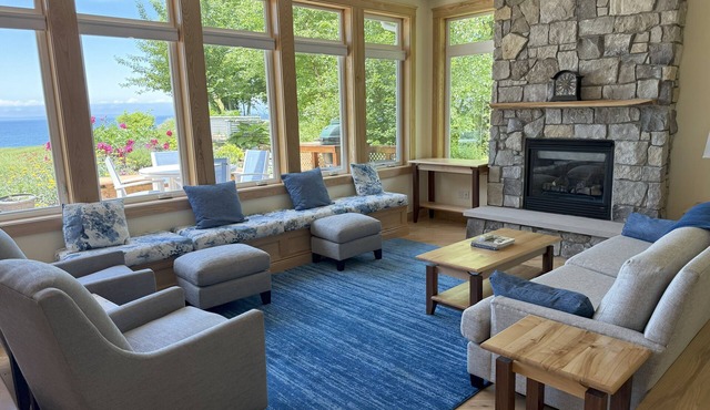 Five bedroom home overlooking Lake MI, North of Leland.