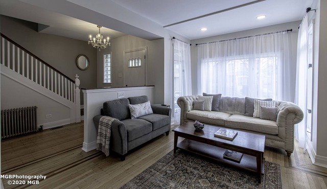 Five bedroom, two bath single family home with plenty of living and dining space