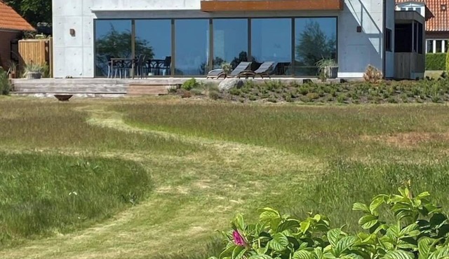 Fjord view in modern home in Thyholm