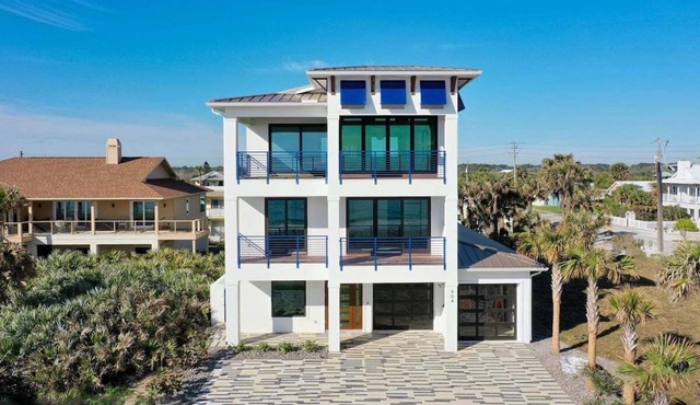 Flagler Beach Oceanfront Luxury | 5BR, Dog-Friendly, Sleeps 12