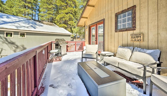 Flagstaff Cabin w/ Fire Box, Near Downtown!