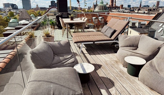 Flat with rooftop terrace in central Copenhagen