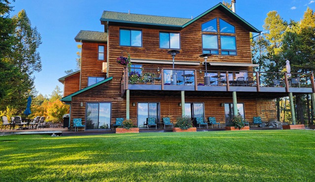 Flathead Lake retreat with panoramic views, fishing, boating, and paddling