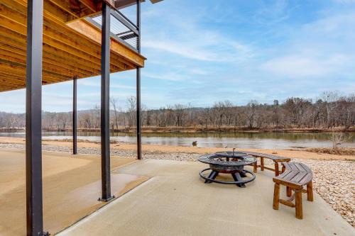 Float the Current! Riverfront Ozark Home with Deck