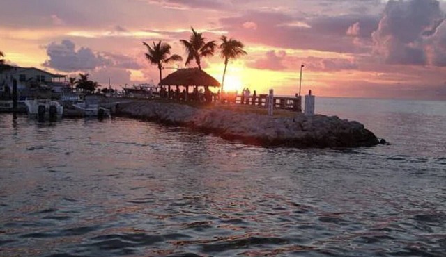 Florida Keys Bayside with Beautiful Sunset Water View