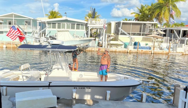 Florida Keys Waterfront with Boat Dock