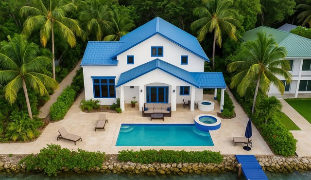 Florida Keys Waterfront Escape - Marathon FL Pool, Dock & Comfort for 10 Guests